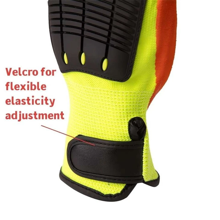Hi-Vis Yellow Impact Gloves6
